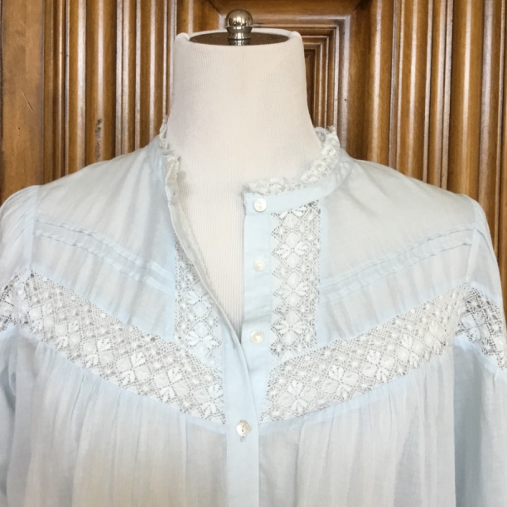 ba&sh Irene Buttoned Lace Shirt - Picture 6 of 16